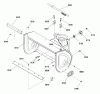 Snapper M1227E (1695908) - 27" Snowthrower, 11.5 HP, Two Stage, Intermediate Frame Listas de piezas de repuesto y dibujos Auger Housing Group
