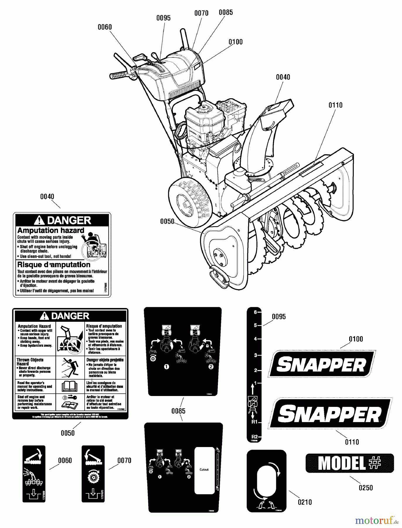  Snapper Schneefräsen M1227E (1695908) - Snapper 27
