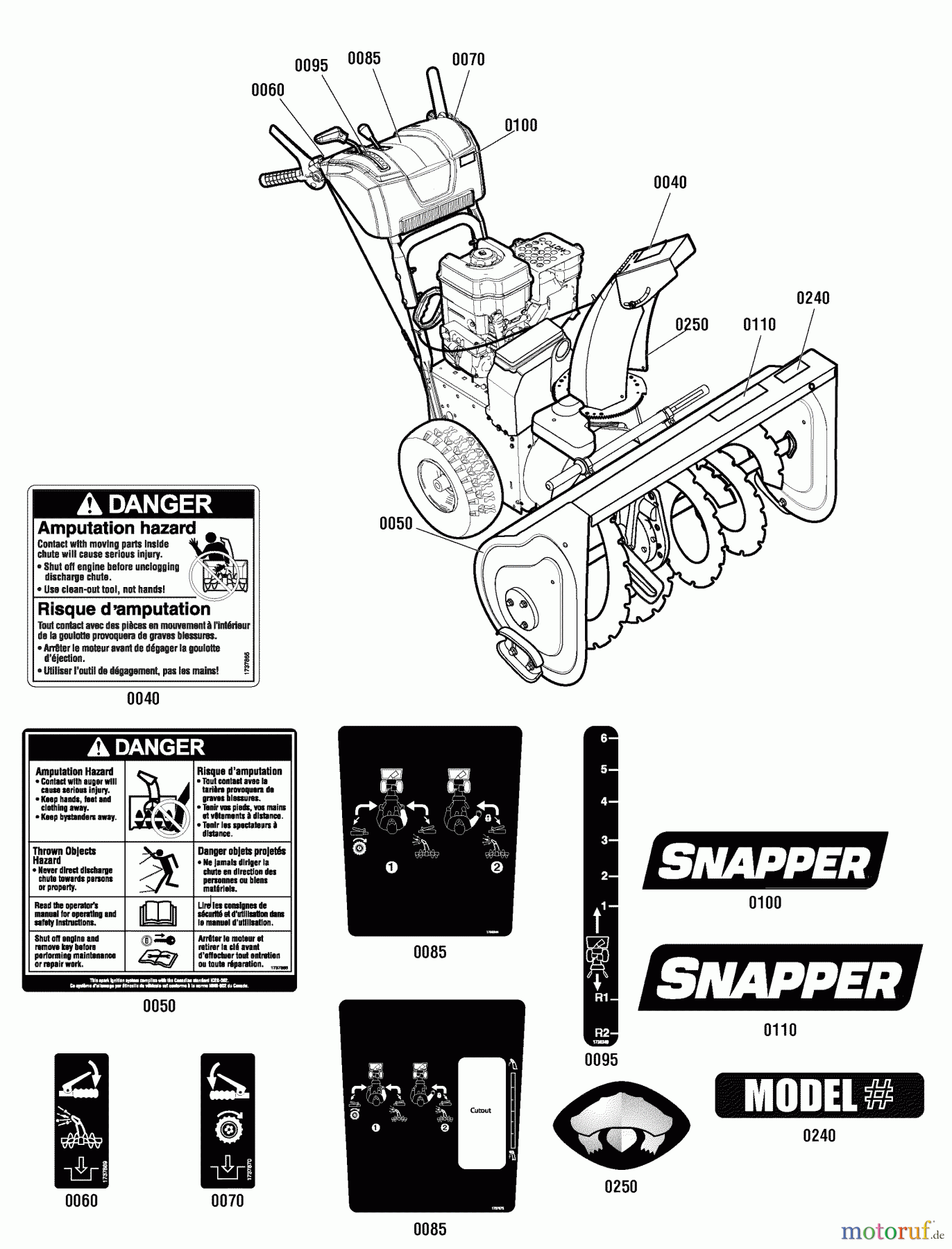  Snapper Schneefräsen M1227EX (1696002) - Snapper 27