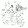 Snapper M1429E (1695735) - 29" Snowthrower, 13.5 HP, Intermediate Frame Listas de piezas de repuesto y dibujos Engine & Frame Group