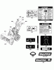 Snapper P2132E (1696179-00) - 32" Snowthrower, 21 HP, Large Frame Spareparts Decals Group
