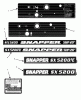 Snapper SX5200R - 20" Snowthrower, 5 HP, Single Stage, Series 0 Listas de piezas de repuesto y dibujos Decals