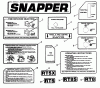 Snapper RT8S (85230) - Rear Tine Tiller, 8 HP, Series 2 Spareparts Decals