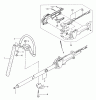 Tanaka TPS-260PF - Extended Reach Pole Saw Listas de piezas de repuesto y dibujos Throttle Lever, Handle, Drive Shaft