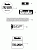 Tanaka TBC-2501 - Grass Trimmer Spareparts Decals