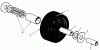 Toro 30144 - 44" Side Discharge Mower, 1989 (900001-999999) Spareparts CASTOR WHEEL ASSEMBLY NO. 27-1050 (OPTIONAL)