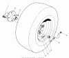 Toro 30544 (117/120) - 44" Side Discharge Mower, Groundsmaster 117/120, 1991 (100001-199999) Spareparts FRONT WHEEL ASSEMBLY