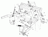 Toro 30544 (117/120) - 44" Side Discharge Mower, Groundsmaster 117/120, 1992 (200001-299999) Spareparts PARKING BRAKE & LIFT FRAME ASSEMBLY