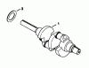 Toro 30544 (120) - 44" Side Discharge Mower, Groundsmaster 120, 1985 (500001-599999) Spareparts CRANKSHAFT-ENGINE KOHLER MODEL NO. KT17QS TYPE NO. 24324