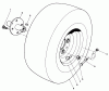 Toro 30544 (120) - 44" Side Discharge Mower, Groundsmaster 120, 1985 (500001-599999) Spareparts FRONT WHEEL ASSEMBLY