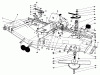Toro 30555 (200) - 52" Side Discharge Mower, Groundsmaster 200 Series, 1989 (SN 90001-99999) Listas de piezas de repuesto y dibujos CUTTING UNIT MODEL NO. 30575 #1