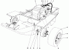 Toro 30555 (200) - 52" Side Discharge Mower, Groundsmaster 200 Series, 1989 (SN 90001-99999) Listas de piezas de repuesto y dibujos GAS TANK AND AXLE ASSEMBLY