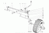 Toro 57003 - 25" Lawn Tractor, 1972 (2000001-2999999) Spareparts FRONT AXLE ASSEMBLY
