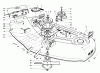 Toro 57354 (11-44) - 11-44 Pro Lawn Tractor, 1986 (6000001-6999999) Listas de piezas de repuesto y dibujos 44" CUTTING DECK MODEL NO. 57358 #1