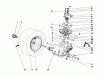 Toro 57365 (11-38) - 11-38 Pro Lawn Tractor, 1987 (7000001-7999999) Listas de piezas de repuesto y dibujos TRANSAXLE & CLUTCH ASSEMBLY