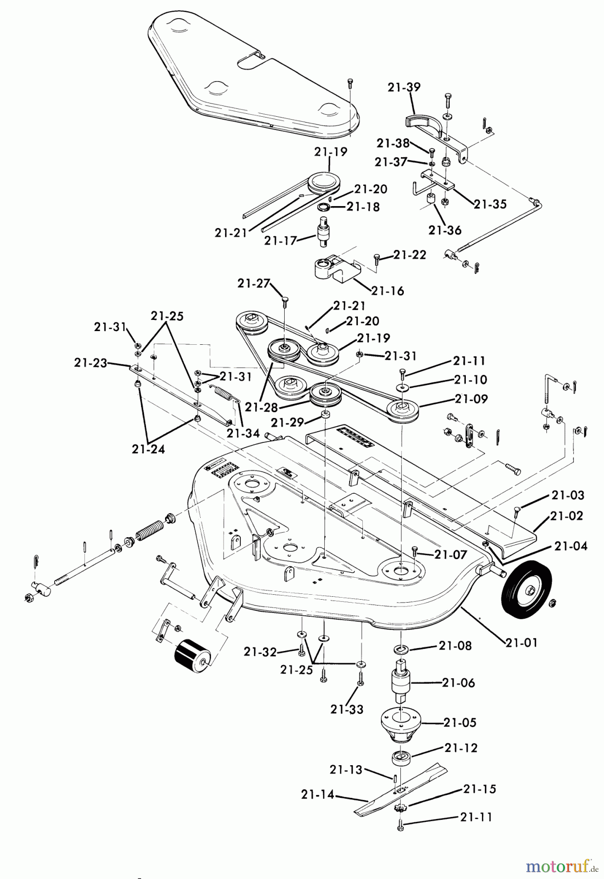  Toro Neu Mowers, Lawn & Garden Tractor Seite 1 62-10BP01 (A-100) - Toro A-100 36
