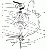 Toro 78216 - 38" Side Discharge Mower, 260 Series Yard Tractors, 1994 (4900001-4999999) Spareparts BLADE & SPINDLE ASSEMBLY