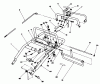 Toro 30156 - Mid-Size Proline Gear Traction Unit, 12.5 hp, 1991 (100001-199999) Spareparts HANDLE ASSEMBLY