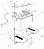 Toro 30180 - Mid-Size Proline Gear Traction Unit, 16 hp, 1991 (100001-199999) Spareparts BATTERY ASSEMBLY