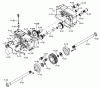 Toro 1-0612 (D-180) - D-180 Automatic Tractor, 1975 Spareparts 4.010 TRANSAXLE-COMPONENT PARTS (FIG. 4A)