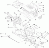 Toro 13RT61RH244 (LX466) - LX466 Lawn Tractor, 2008 (SN 1L137H10100-) Listas de piezas de repuesto y dibujos HOOD, DASH AND FUEL TANK ASSEMBLY