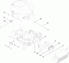 Toro 13AT61RH544 (LX466) - LX466 Lawn Tractor, 2008 (SN 1-) Spareparts MUFFLER AND SHIELD ASSEMBLY