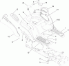 Toro 14AQ81RP544 (GT2200) - GT2200 Garden Tractor, 2006 (1A136H30000-) Spareparts FENDER ASSEMBLY