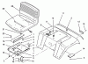 Toro 22-14O502 (244-5) - 244-5 Yard Tractor, 1992 (2000001-2999999) Listas de piezas de repuesto y dibujos FENDER AND SEAT ASSEMBLY