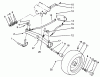Toro 22-14O502 (244-5) - 244-5 Yard Tractor, 1992 (2000001-2999999) Listas de piezas de repuesto y dibujos FRONT AXLE ASSEMBLY