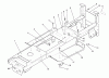 Toro 22-14OE01 (244-H) - 244-H Yard Tractor, 1991 (1000001-1999999) Spareparts MAIN FRAME ASSEMBLY