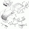 Toro 32-1205A1 (212-5) - 212-5 Tractor, 1991 (1000001-1999999) Listas de piezas de repuesto y dibujos FRAME, SHEET METAL AND COVERS #2