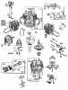 Toro 32-16BE01 (216-H) - 216-H Tractor, 1990 Spareparts CYLINDER, OIL PUMP AND CRANKSHAFT