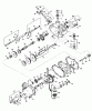 Toro 55055 (800) - 800 Electric Lawn Tractor, 1971 (1000001-1999999) Spareparts TRANSAXLE PEERLESS MODEL NO. 615 ASSEMBLY