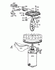 Toro 55275 (888) - 888 matic Tractor, 1972 (2000001-2999999) Spareparts ALTERNATOR AND STARTER ASSEMBLY