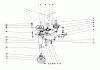 Toro 55275 (888) - 888 matic Tractor, 1972 (2000001-2999999) Spareparts POWER TAKE-OFF ASSEMBLY