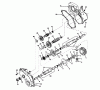 Toro 55275 (888) - 888 matic Tractor, 1972 (2000001-2999999) Spareparts TRANSAXLE (PEERLESS) MODEL NO. 1302 ASSEMBLY