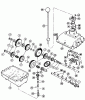 Toro 57050 - 25" Lawn Tractor, 1968 (8000001-8999999) Spareparts FIGURE 12. TRANSMISSION (THREE-SPEED)