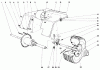 Toro 57002 - 25" Lawn Tractor, 1969 (9000001-9999999) Listas de piezas de repuesto y dibujos 905 AND 910 REAR AXLE ASSEMBLY