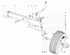 Toro 57222 - 32" Lawn Tractor, 1971 (1000001-1999999) Listas de piezas de repuesto y dibujos FRONT AXLE ASSEMBLY