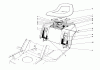 Toro 57351 - 32" Lawn Tractor, 1977 (7000001-7999999) Spareparts REAR BODY & SEAT ASSEMBLY