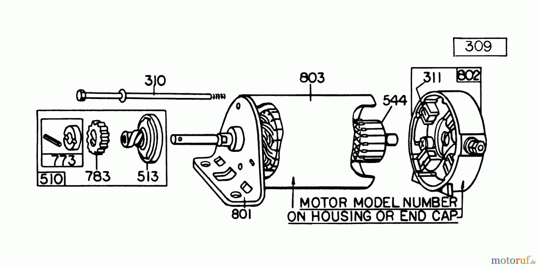  Toro Neu Mowers, Lawn & Garden Tractor Seite 1 57300 (8-32) - Toro 8-32 Front Engine Rider, 1978 (8000001-8999999) BRIGGS & STRATTON MODEL 191707-5633-01 (MODEL 57300) #2