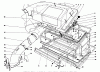 Toro 57360 (11-32) - 11-32 Lawn Tractor, 1981 (1000001-1999999) Listas de piezas de repuesto y dibujos EASY FILL GRASS CATCHER MODEL 59120 #1