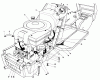 Toro 57300 (8-32) - 8-32 Front Engine Rider, 1983 (3000001-3999999) Spareparts ENGINE ASSEMBLY MODEL 57300