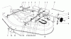 Toro 57356 (11-42) - 11-42 Lawn Tractor, 1978 (8000001-8999999) Spareparts MOWER LIFT ASSEMBLY