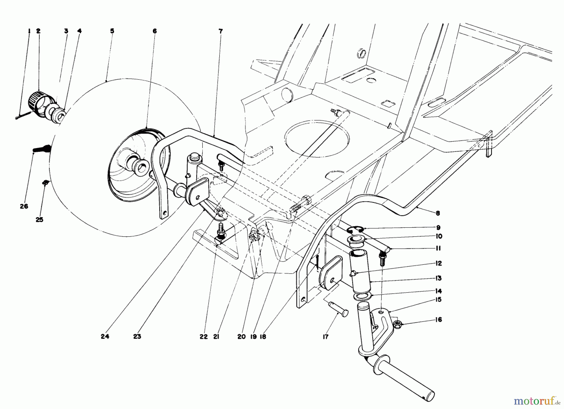  Toro Neu Mowers, Lawn & Garden Tractor Seite 1 57356 (11-42) - Toro 11-42 Lawn Tractor, 1981 (1000001-1999999) FRONT AXLE ASSEMBLY