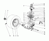 Toro 57357 (11-44) - 11-44 Lawn Tractor, 1984 (4000001-4999999) Listas de piezas de repuesto y dibujos TRANSAXLE & CLUTCH ASSEMBLY