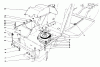 Toro 57360 (11-32) - 11-32 Lawn Tractor, 1986 (6000001-6999999) Spareparts CLUTCH & PULLEY ASSEMBLY