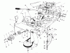Toro 57360 (11-32) - 11-32 Lawn Tractor, 1986 (6000001-6999999) Spareparts FRAME & PULLEY ASSEMBLY 36" SNOWTHROWER ATTACHMENT MODEL NO. 59160 (OPTIONAL)