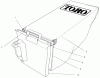 Toro 59279 - Bagging Kit, 18" Recycler Mower Spareparts BAG ASSEMBLY
