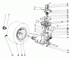Toro 57385 - 11 hp Front Engine Rider, 1980 (0000001-0999999) Listas de piezas de repuesto y dibujos TRANSAXLE & CLUTCH ASSEMBLY